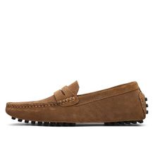 Buy Flangesio EUR 38-49 Men Shoes Genuine Suede Leather Loafers High Quality Flats in Egypt