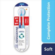 Buy Sensodyne Complete Protection 1+1 Toothbrush for Sensitive Teeth - Soft in Egypt