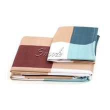 Buy Snooze Fitted Bed Sheet  (brown Caro)  3pieces in Egypt