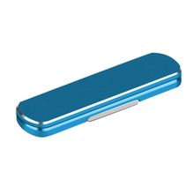 Buy Phone Stand Size Aluminum Alloy 360 Rotating For Home And Office Blue in Egypt