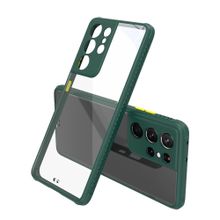 اشتري (Dark Green)Clear Back Tire Pattern Case For Samsung S21 Ultra S22 S 21 22 5G S20 FE Note 20 10 Plus S10 Lite Camera Shockproof Phone Cover DON في مصر