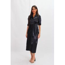 Buy Ricci Black Short Satin Dress For Woman in Egypt