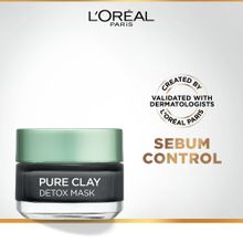 Buy L'Oreal Paris Charcoal Pure Clay Detox & Brighten Face Mask - 50ml in Egypt