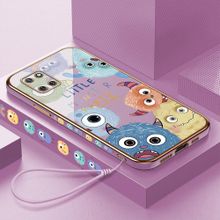 اشتري Samsung Note 10 Lite Case Cute Cartoon Soft Plating Phone Back Cover في مصر