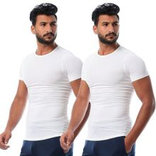 Buy Dice Round Neck Undershirts Set - 2 Pcs in Egypt