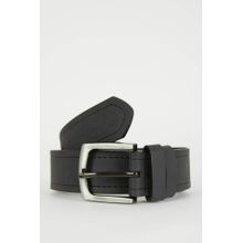 Buy Defacto Men Rectangle Buckle Faux Leather Jean Belt in Egypt