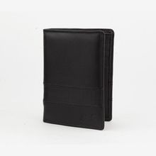 اشتري Leather Wallets C3154B Seven K Genuine Leather Flap Wallet For Unisex Black في مصر