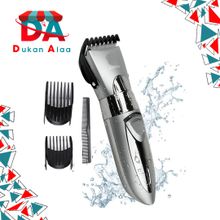 Buy Kemei KM-605 Rechargeable Washable Hair Clipper Trimmer – GRAY in Egypt