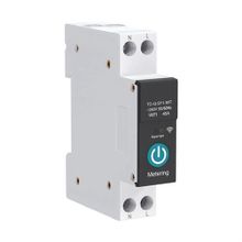 Buy 915 Generation TUYA WIFI Smart Circuit Breaker 1P DIN Rail for Wireless Remote Control SwitchBlack with Metering 10A in Egypt