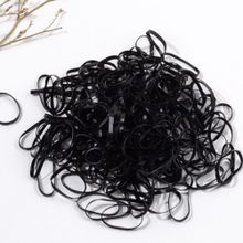 اشتري 100 Small Rubber Elastic Disposable Hair Ties في مصر