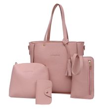 اشتري Fashion Hiamok Four Set Handbag Shoulder Bags Four Pieces Tote Bag Crossbody Wallet Bags PK في مصر