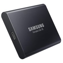 اشتري Samsung 1TB - T7 Portable USB 3.1 SSD Grey - MU-PC1T0T في مصر