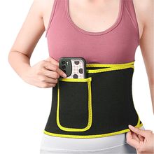 Buy Fashion (yellow,)Slimming Belt Adjustable Women Belt Sweat Waist Trainer Body Shaper Slimming Waist Belt Corset Belt Tummy Control Strap MAA in Egypt