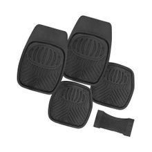 اشتري Universal Car Floor Mats - 5 pcs - Black في مصر