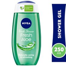 Buy NIVEA Fresh Aloe Shower Gel, Natural Aloe Vera, Fresh Scent, 250ml in Egypt