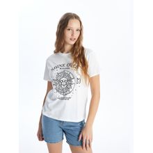 Buy LC Waikiki Crew Neck Printed Short Sleeve Women's T-Shirt in Egypt