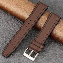 Buy Huawei GT3 / GT2 / GT2 Pro / GT3 Pro - 46mm Silicone Leather Replacement Strap Watchband 22mm - Brown Silver Buckle in Egypt