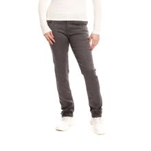 Buy Slim-fit Trousers With Embroidered Jeans For Women, Grey in Egypt