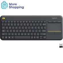 اشتري Logitech Wireless Touch Keyboard K400 Plus  - BlackLogitech Wireless Touch Keyboard K400 Plus في مصر