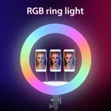 Buy RGB Selfie LED Ring Light 45cm 18inch Colorful Photography Lamp For Youtube in Egypt