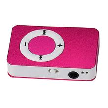 Buy Metal Mini Clip MP3 Player Sport Digital Music Support TF Card USB 2.0 Rose Red in Egypt