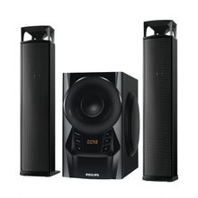 اشتري Philips MMS2160B 2.1 Bluetooth Speaker 6000Wpmpo-USB-AUX-Remote Control-LED Display في مصر