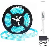 Buy 5050 SMD Smart Space RGB LED Strip Light, WiFi, Compatible With Amazon Alexa And Google Home, For Ceiling, Kitchen, Home Theater, Laptop, Computer Screen, 5M in Egypt