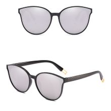 Buy Cat Eye Oversize Women Sunglasses- UV Protection Mirror Lenses- Silver in Egypt