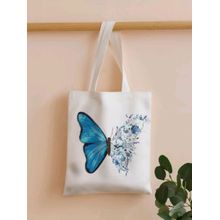 Buy Fashion Floral & Butterfly Print Tote Bag-5628 in Egypt