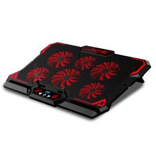 اشتري 14-17inch Gaming Laptop Cooler Six Fan Led Screen Two USB Port في مصر