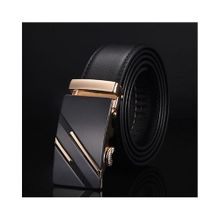 اشتري Fashion Black Classic Automatic Buckle Leather Belt في مصر