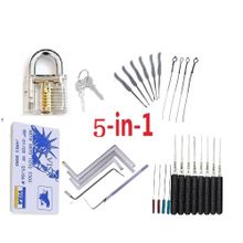 Buy 5 in 1  Supplies Hand Tools Lock Pick Set Row Tension Wrench Tool Broken Key Auto Extractor Remove Hook Hardware in Egypt