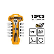 Buy Ingco 12 Pcs 1/4" Socket Set in Egypt