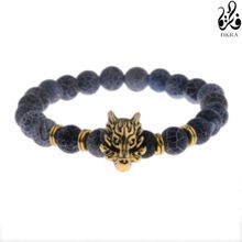 اشتري Generic golden wolf face bracelet في مصر