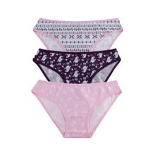 Buy Milk Pack Of 3 Cotton Printed Bikini Milk Panties For Women in Egypt