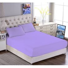 Buy L'Antique Fitted Bed Sheet - 100% Egyptian Cotton - Light Purple in Egypt