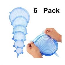 Buy Silicone Stretch Fresh Food Cover - 6 Pcs in Egypt
