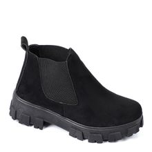 Buy Ice Club Slip On Suede Ankle Boots With Chunky Sole - Black in Egypt