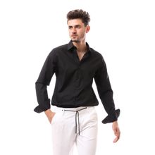 Buy Andora Black Cotton Comfy All Seasons Buttoned Shirt in Egypt