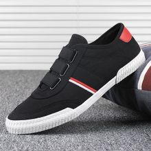 Buy Fashion Canvas Sneakers Men Skateboard Shoes -Black&White in Egypt