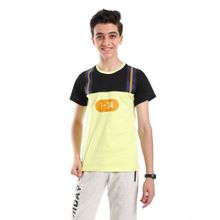 Buy AlNasser Lime Green Sportive Printed Boys T- Shirt in Egypt