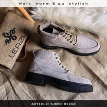Buy Natural Leather Casual Leazus Half Boots - Beije in Egypt