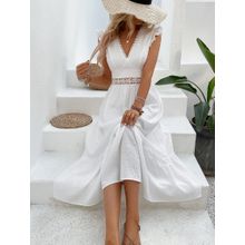 Fashion (white Dress122cm)White Dress Elegant Fairy Chiffon Off