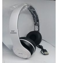 Buy P47 Wireless Bluetooth Headphones - White in Egypt