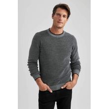 Buy Defacto Standard Fit Crew Neck Knitwear Pullover in Egypt