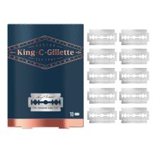 Buy Gillette Men’s Safety Razor Blades, Pack of 10 Stainless Steel Platinum Coated Blades in Egypt