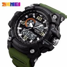 اشتري Skmei SKMEI Sports Watches Men Fashion Multi-function Chronograph Digital Quartz Dual Display Wristwatches Relogio Masculino XFCS 1283 في مصر