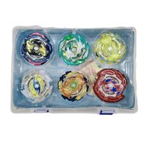 Buy By Beyblade Burst Set 6 Pcs Launcher Grip + Portable Storage Box Gift NewBey Battling Top set comes with 8 burst tops and 4 launchers, multiple pieces burst tops will make your bay blade battle experience more variety to fight, great gift idea for kids aged 6+ Bay battle burst top are made of environmentally friendly material, spinning tops with metal ring have excellent durability and balance more powerful attacks Battle tops can practice children’s hand eye coordination, battle with others bladers will increase their patience and cultivate their competitive awareness Bey battle top launcher set allows you have a joy time to spend with your kids, can help reduce kids in the screen time of electronic devices & digital games Battling top battle burst high performance set with storage box is suitable for all-age people and multiplayer.Great birthday party school gift game toy for boys kids children in Egypt
