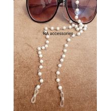 Buy RA accessories Women Eyeglasses Chain  Silver Chain Metal With Pearls in Egypt