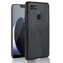 اشتري Google Pixel 3 Case PC Leather Phone Case Cover - Black في مصر